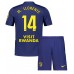 Atletico Madrid Marcos Llorente #14 Bortedraktsett Barn 2025-26 Korte ermer (+ Korte bukser)